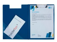 FolderSys Klemmbrettmappe 80003-40 DIN A4 blau Kunststoff, 1 St.