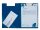 FolderSys Klemmbrettmappe 80003-40 DIN A4 blau Kunststoff, 1 St.