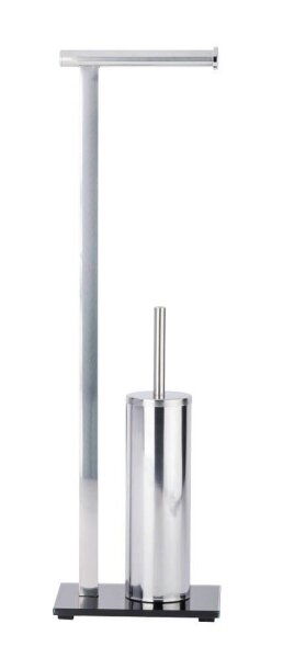 WENKO WC-Garnitur Lava silber Metall, 1 St.