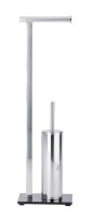 WENKO WC-Garnitur Lava silber Metall, 1 St.