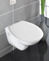 WENKO WC-Sitz mit Absenkautomatik Gubbio weiß, 1 St.