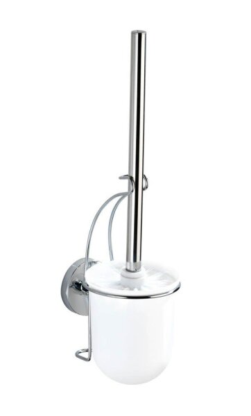 WENKO WC-Garnitur Milazzo silber, weiß Metall, 1 St.