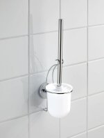 WENKO WC-Garnitur Milazzo silber, weiß Metall, 1 St.