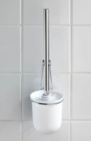 WENKO WC-Garnitur Milazzo silber, weiß Metall, 1 St.