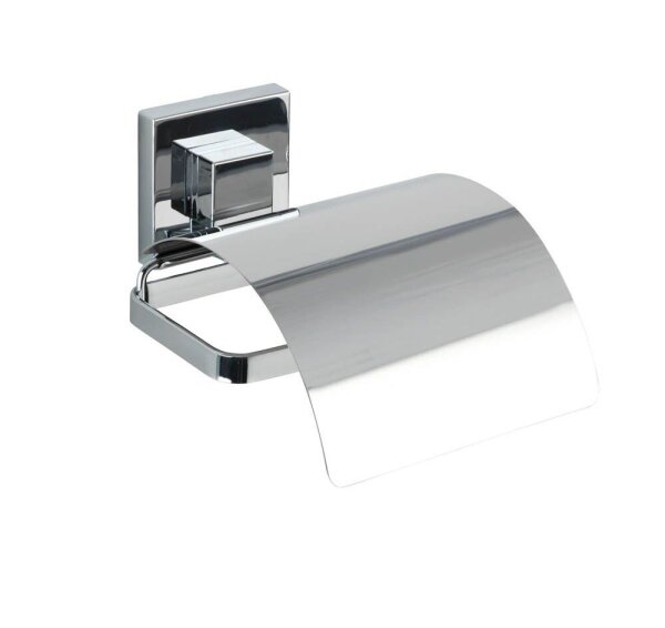 WENKO Toilettenpapierhalter Cover Quadro silber, 1 St.