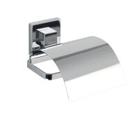 WENKO Toilettenpapierhalter Cover Quadro silber, 1 St.