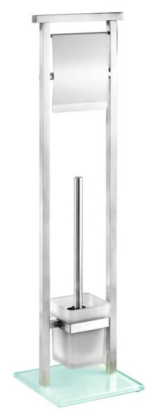 WENKO WC-Garnitur Debar silber Metall, 1 St.