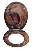 WENKO WC-Sitz mit Absenkautomatik Lion braun, 1 St.