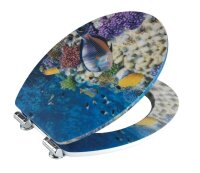 WENKO WC-Sitz mit Absenkautomatik Fish mit 3D-Effekt...