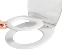 WENKO WC-Sitz mit Absenkautomatik Syros Family weiß, 1 St.