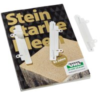 VELOFLEX Heftstreifen, selbstklebend weiß Kunststoff, 10 St.