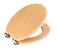 WENKO WC-Sitz mit Absenkautomatik Buche braun, 1 St.