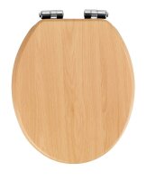 WENKO WC-Sitz mit Absenkautomatik Buche braun, 1 St.