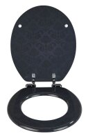 WENKO WC-Sitz mit Absenkautomatik Bellevue schwarz, 1 St.