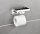 WENKO Toilettenpapierhalter mit Ablage 2in1 silber, 1 St.