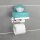WENKO Toilettenpapierhalter mit Ablage 2in1 silber, 1 St.