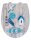 WENKO WC-Sitz mit Absenkautomatik Premium WC-Sitz  grau, blau, 1 St.