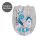 WENKO WC-Sitz mit Absenkautomatik Premium WC-Sitz  grau, blau, 1 St.