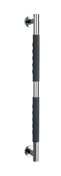 WENKO Haltegriff Dusche Secura silber, schwarz, 1 St.
