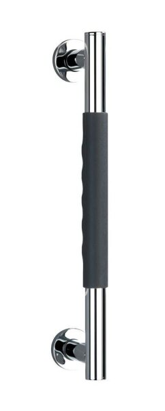 WENKO Haltegriff Dusche Secura silber, schwarz, 1 St.