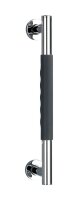 WENKO Haltegriff Dusche Secura silber, schwarz, 1 St.