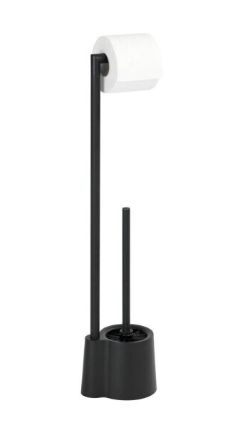 WENKO WC-Garnitur Avola schwarz Metall, 1 St.