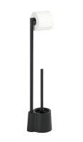 WENKO WC-Garnitur Avola schwarz Metall, 1 St.