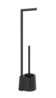 WENKO WC-Garnitur Avola schwarz Metall, 1 St.