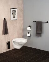 WENKO Toilettenpapierhalter Bosio schwarz, 1 St.