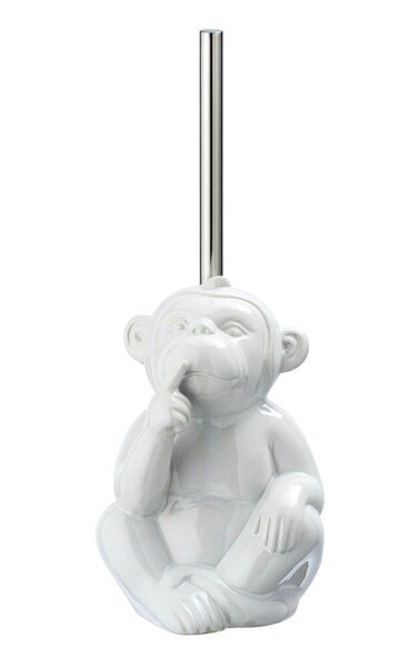 WENKO WC-Garnitur Monkey Quiet weiß Stein, 1 St.