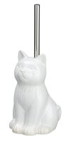 WENKO WC-Garnitur Cat weiß Stein, 1 St.