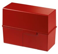HAN Karteikasten DIN A5 für 450 Karteikarten rot mit...