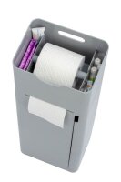 WENKO WC-Garnitur Imon grau Kunststoff, 1 St.
