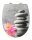 WENKO WC-Sitz mit Absenkautomatik Water Lily grau, rosa, 1 St.