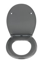 WENKO WC-Sitz mit Absenkautomatik Samos dunkelgrau, 1 St.