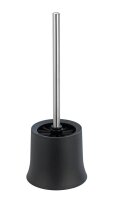 WENKO WC-Garnitur Basic schwarz Kunststoff, 2 St.