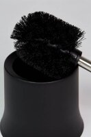 WENKO WC-Garnitur Basic schwarz Kunststoff, 2 St.