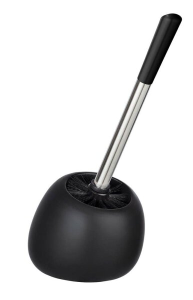 WENKO WC-Garnitur Polaris schwarz matt Stein, 1 St.