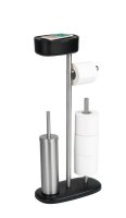WENKO WC-Garnitur Rivazza schwarz Metall, 1 St.