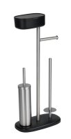 WENKO WC-Garnitur Rivazza schwarz Metall, 1 St.