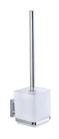 WENKO WC-Garnitur Quadro silber Metall, 1 Set