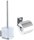 WENKO WC-Garnitur Quadro silber Metall, 1 Set