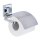 WENKO WC-Garnitur Quadro silber Metall, 1 Set