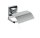 WENKO WC-Garnitur Quadro silber Metall, 1 Set