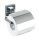WENKO WC-Garnitur Quadro silber Metall, 1 Set