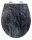 WENKO WC-Sitz mit Absenkautomatik Slate Rock schwarz, 1 St.