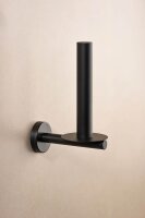 WENKO Toilettenpapierhalter Bosio schwarz, matt, 1 St.