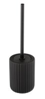 WENKO WC-Garnitur Belluno schwarz Stein, 1 St.