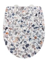 WENKO WC-Sitz mit Absenkautomatik Terrazzo High Gloss mehrfarbig, 1 St.