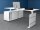 Kerkmann Move 3 elektrisch höhenverstellbarer Schreibtisch weiß rechteckig, Wangen-Gestell weiß 180,0 x 80,0 cm